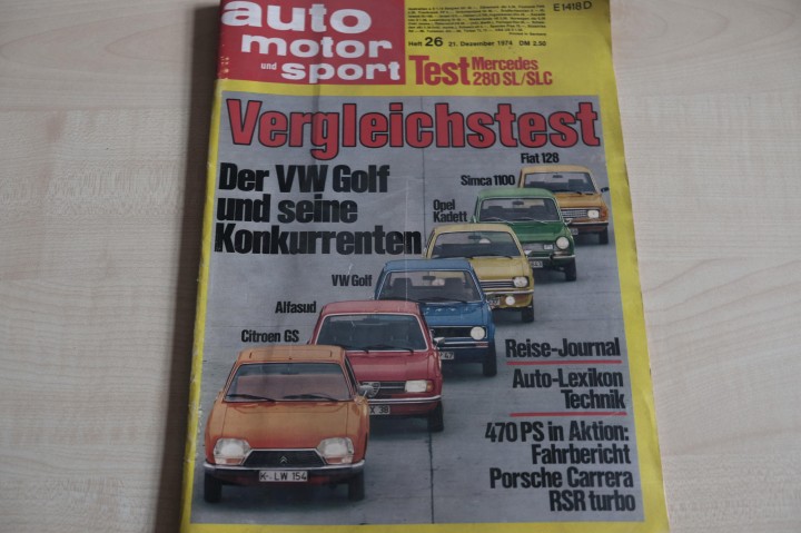 Deckblatt Auto Motor und Sport (26/1974)
